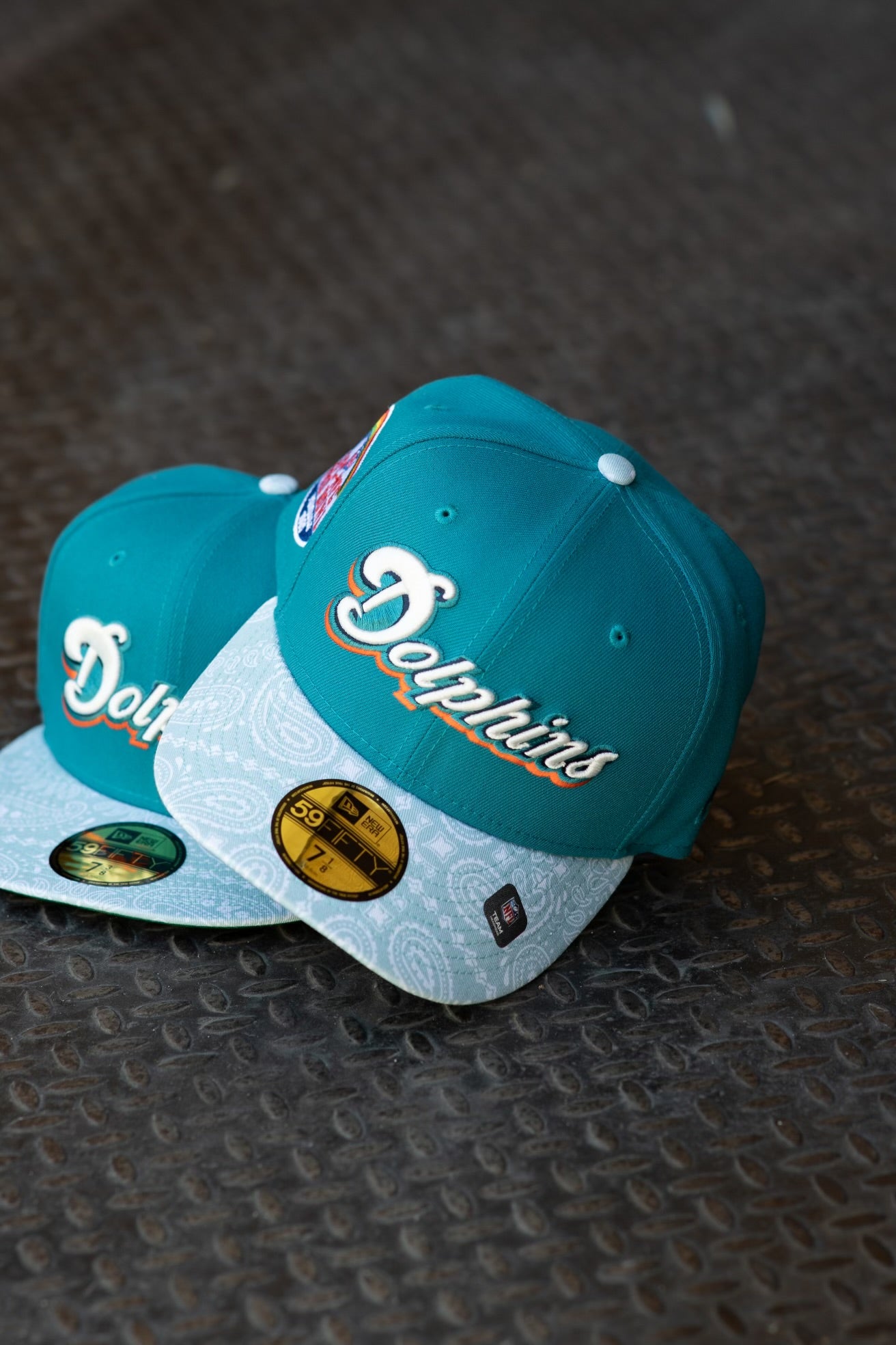 New Era Miami Dolphins 1985 Pro Bowl Green UV (Teal/Paisley) - New Era