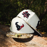 New Era Houston Texans 25th Season Side Patch Grey UV 59Fifty Fitted (Chrome/Real Tree Camo)