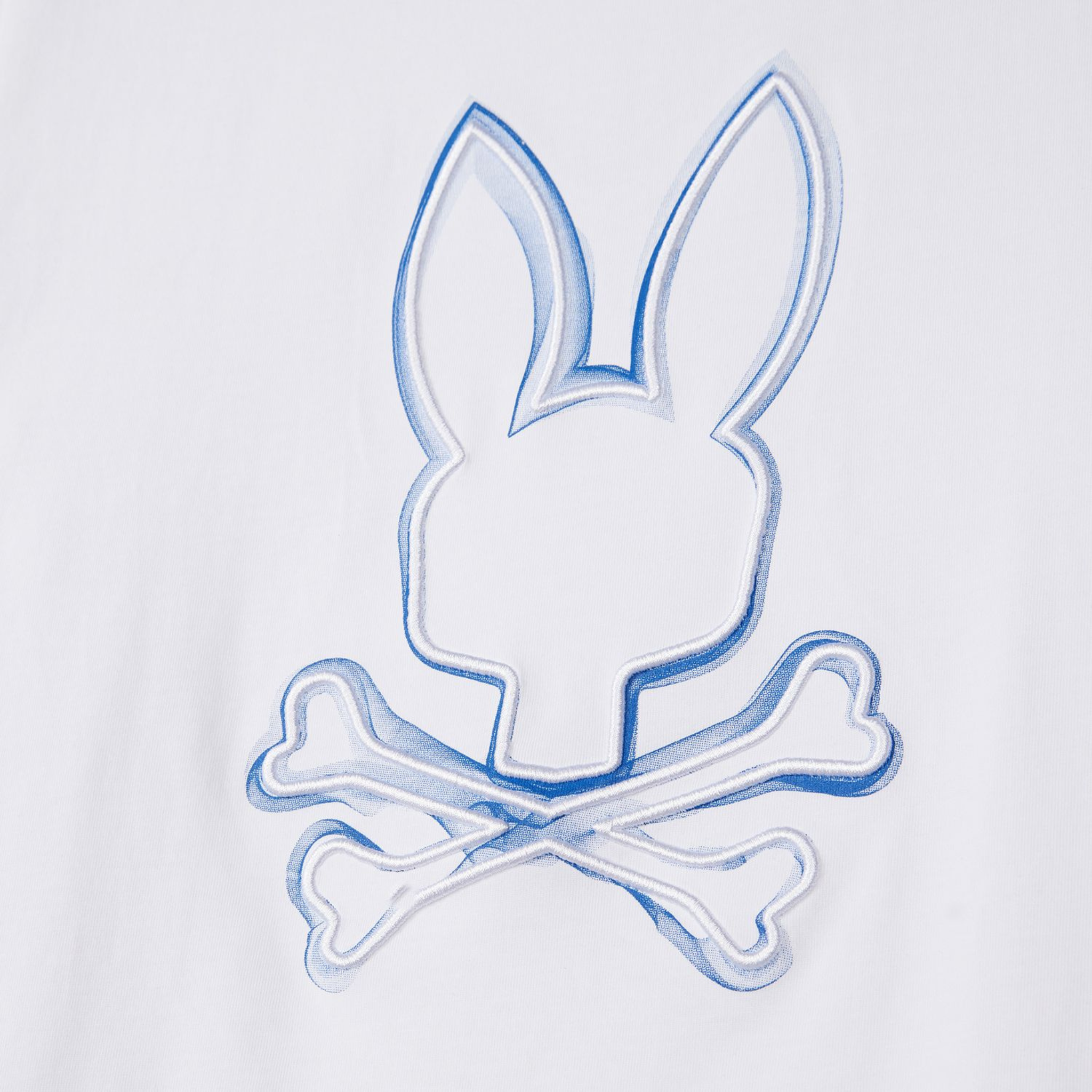 Psycho Bunny Vincent Graphic Tee (White/Blue) - Psycho Bunny