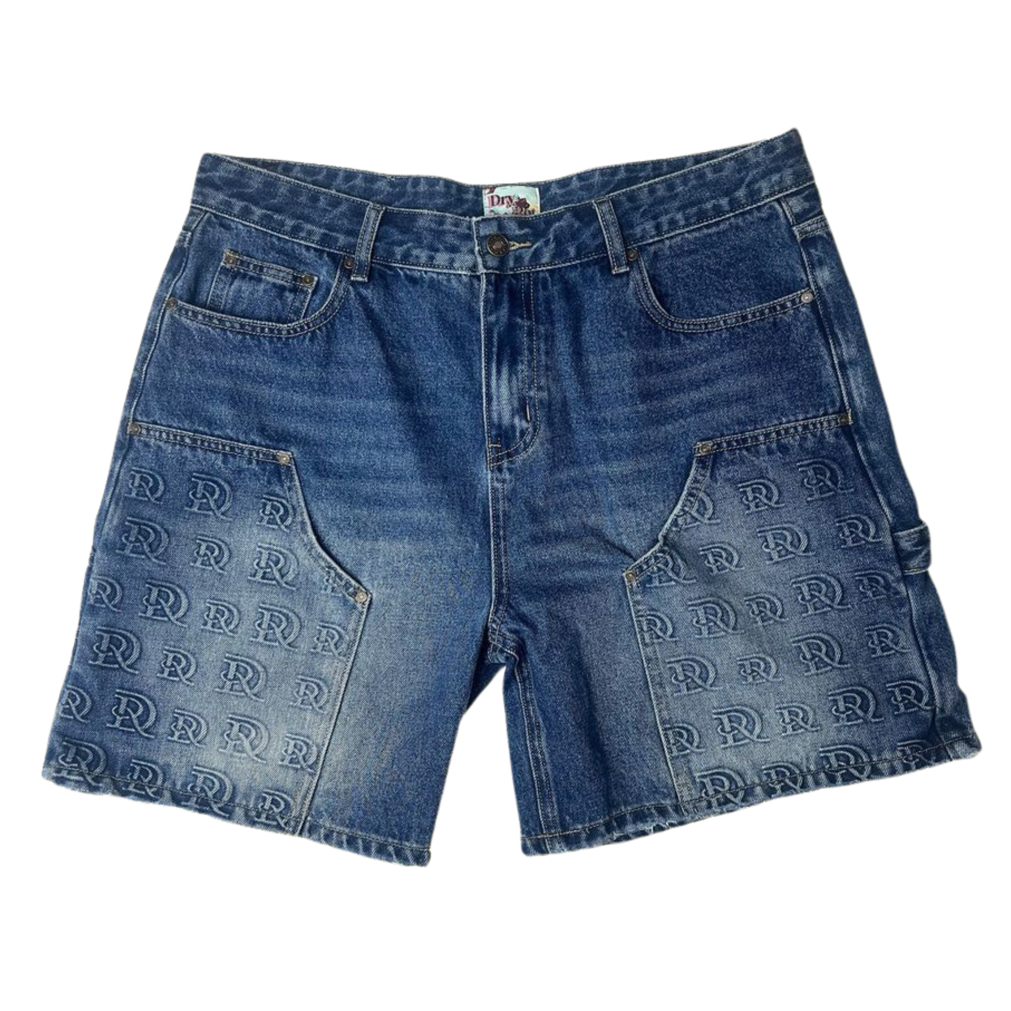 DRY ROT "Dr. Stamped" Cargo Shorts (Blue)