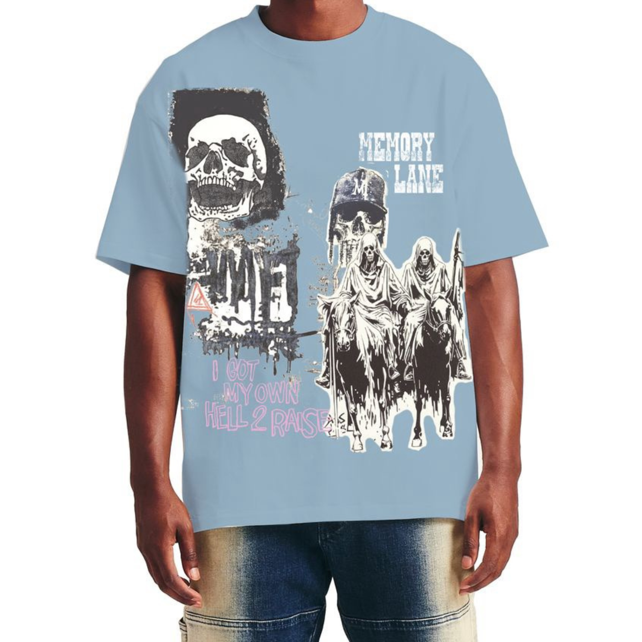 Memory Lane "REAPER DOODLE" (Sky Blue)