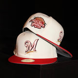 New Era Milwaukee Brewers All Star Game Side Patch Fitted (Chrome/Red)