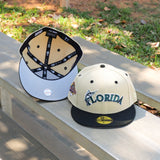 New Era Florida Marlins Grey UV 59Fifty Fitted (Vegas Gold/Black) - New Era