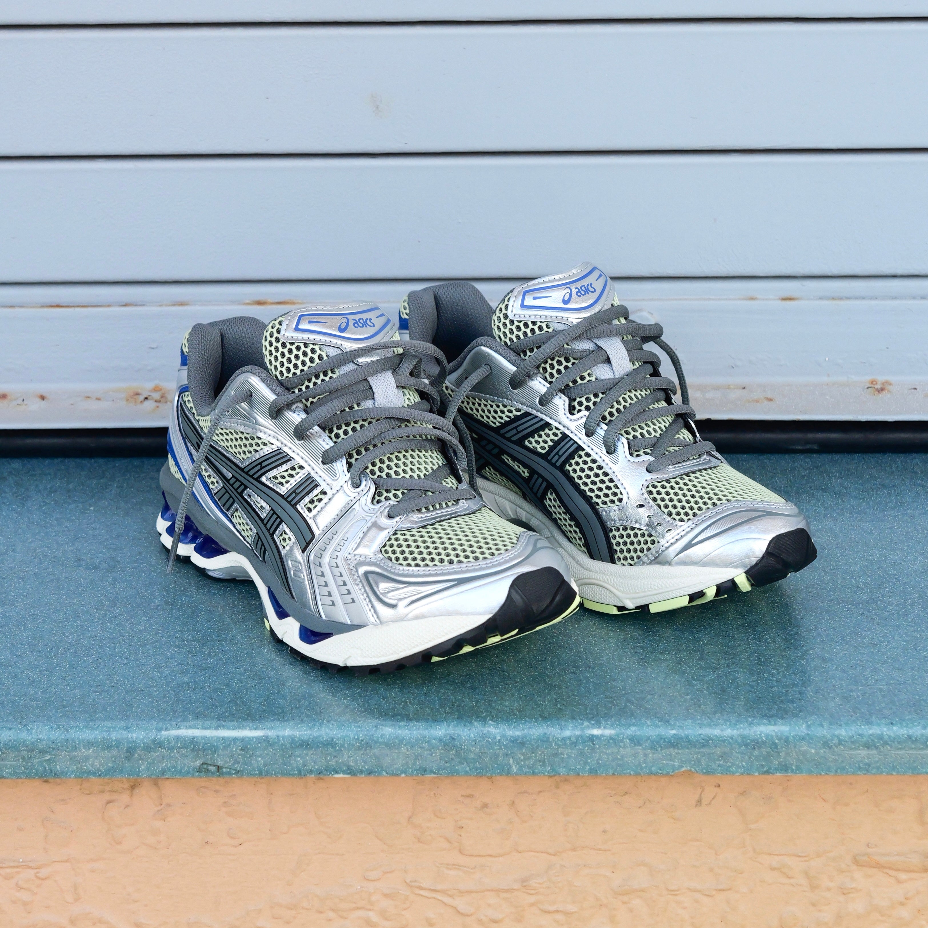 Mens Asics Gel-Kayano 14 (Soft Yellow/Asics Blue)