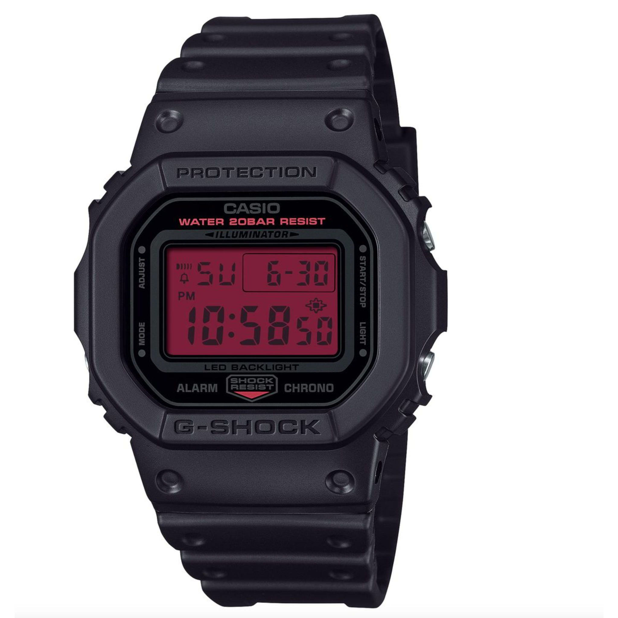 G-Shock DW5600BBR-1 Black Digital Watch - G Shock