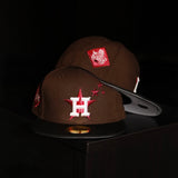 New Era Houston Astros 2017 World Series Side Patch Fitted (Walnut/Black) - New Era