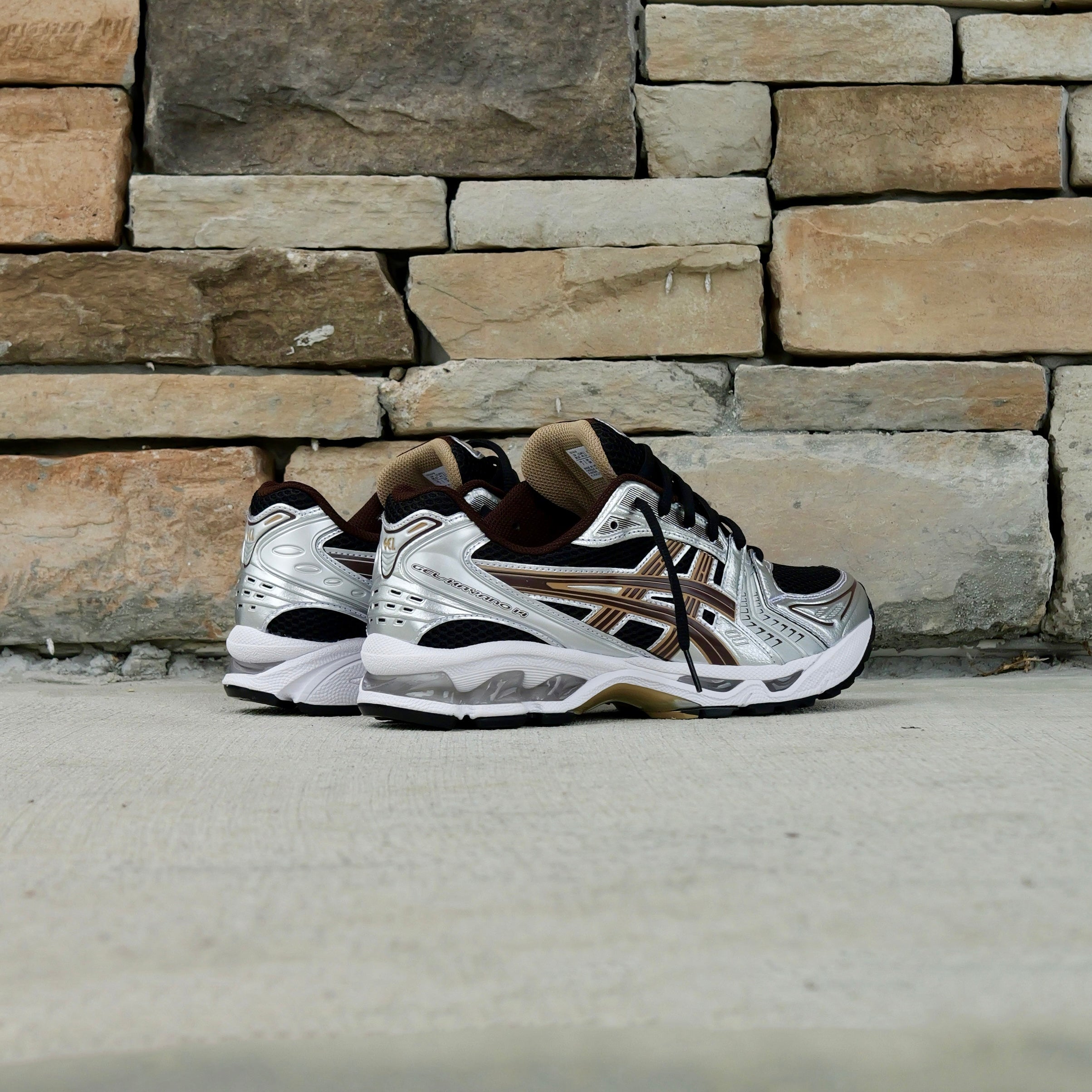 Mens Asics Gel-Kayano 14 (Black/Coffee)