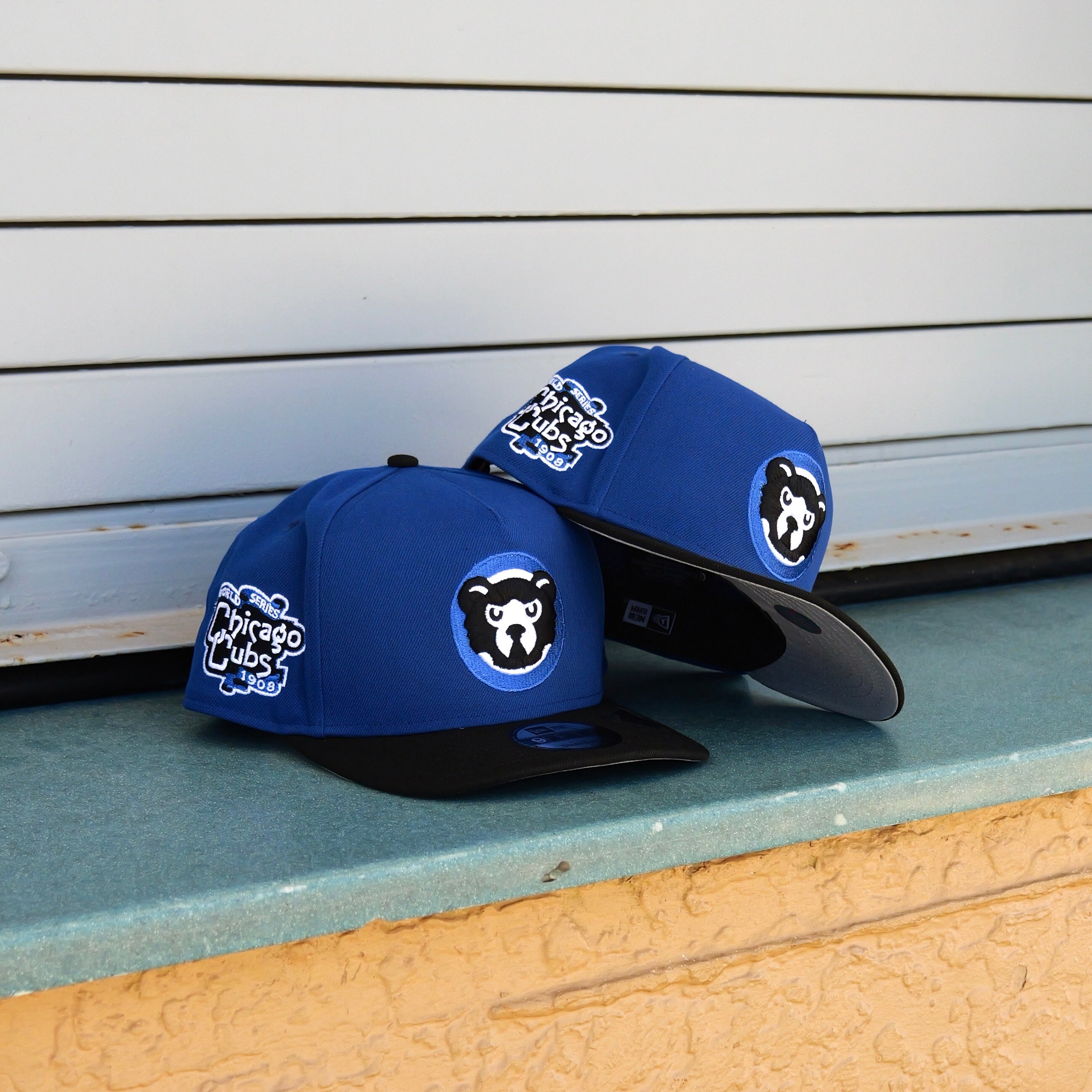 New Era Chicago Cubs 1908 World Series 9FIFTY A-Frame Snapback-(Royal/Black) - New Era