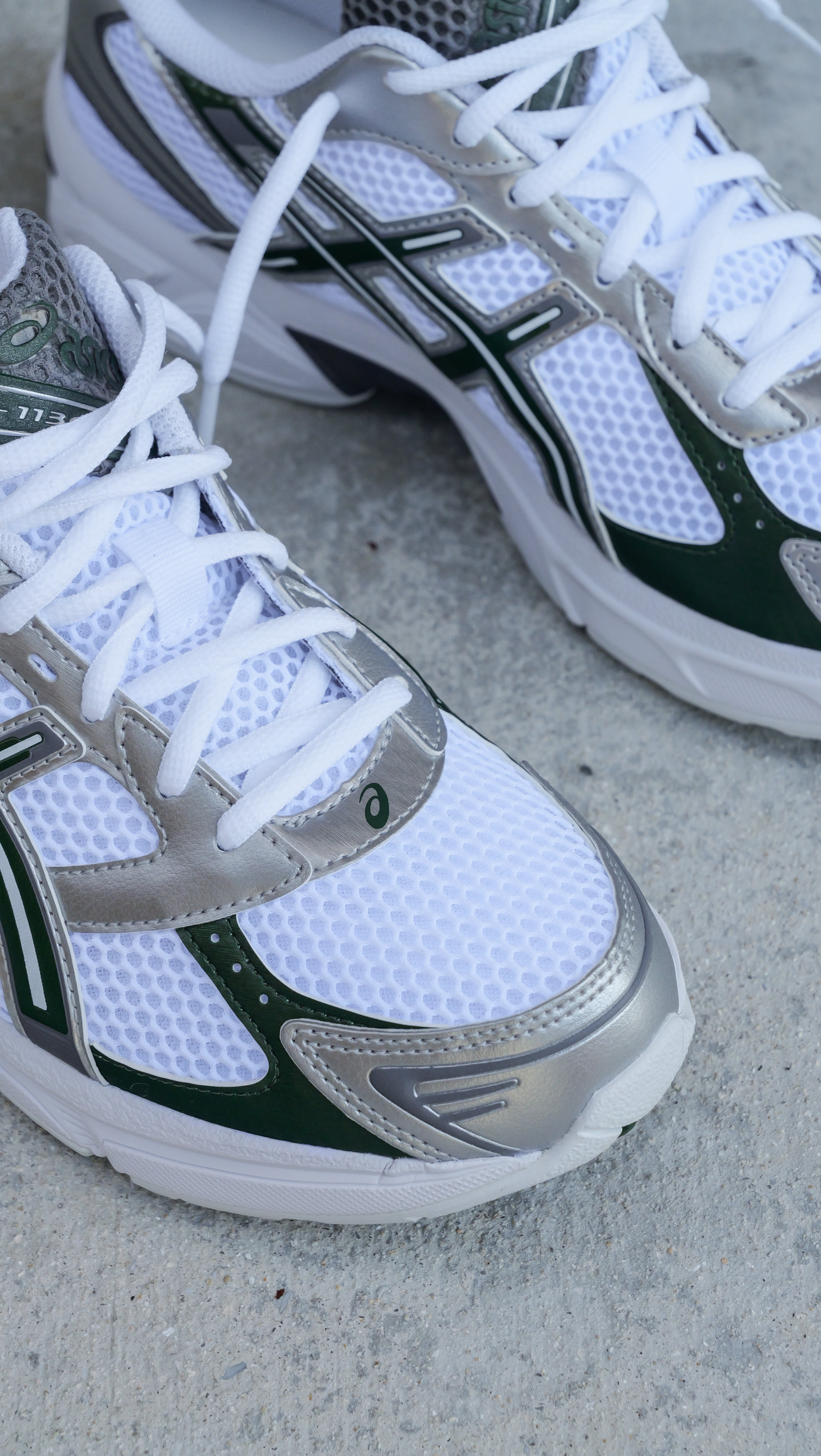 Mens Asics Gel-1130 (White/Forest Night) - Asics