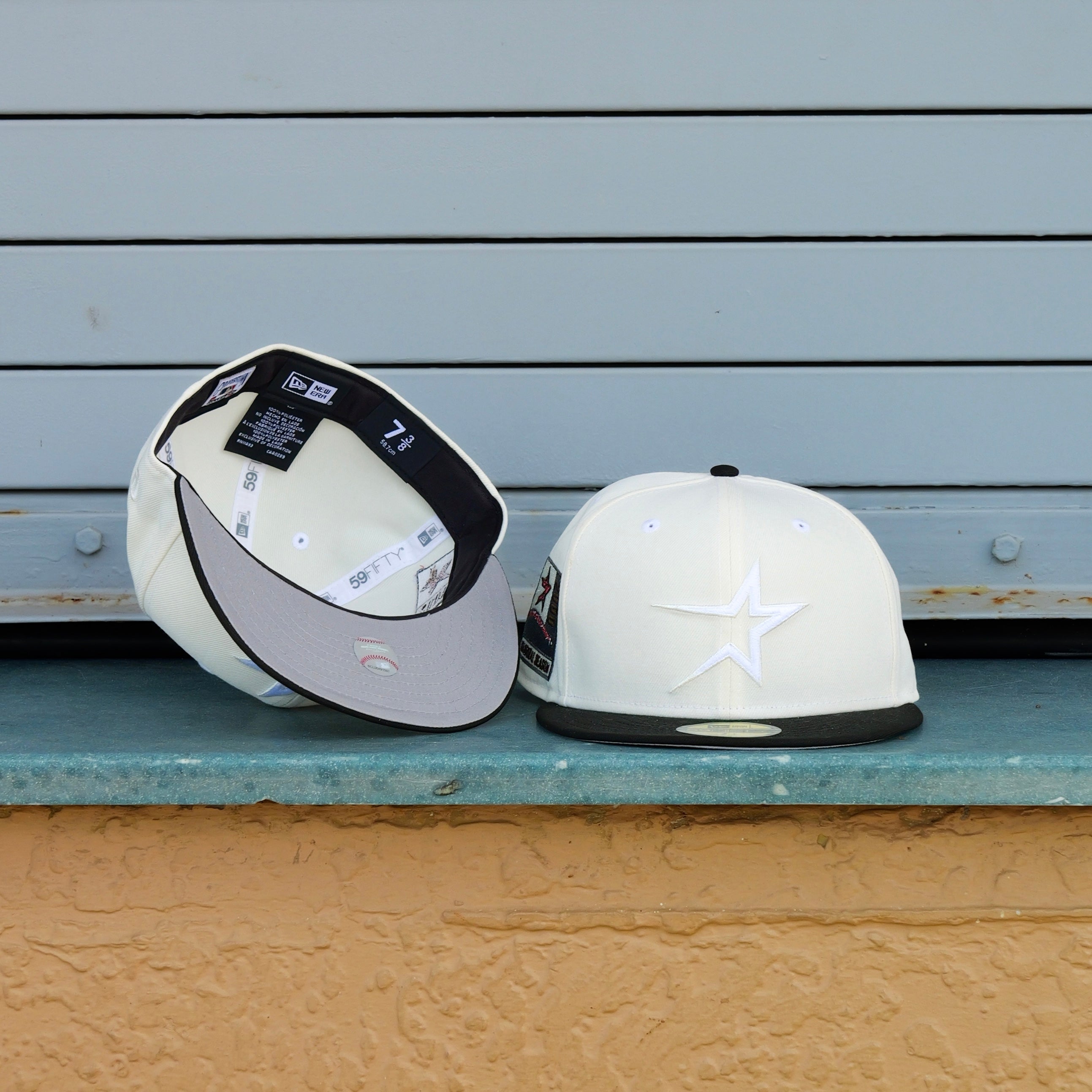 New Era Houston Astros 2000 Inaugural Side Patch Fitted (Off White/Black) - New Era