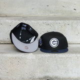 New Era Chicago Cubs World Series Side Patch Fitted (Black/Navy) - New Era