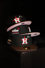 New Era Houston Astros Cacti Park of The Palm Beaches Travis Scott Patch Fitted (Black/Brown)