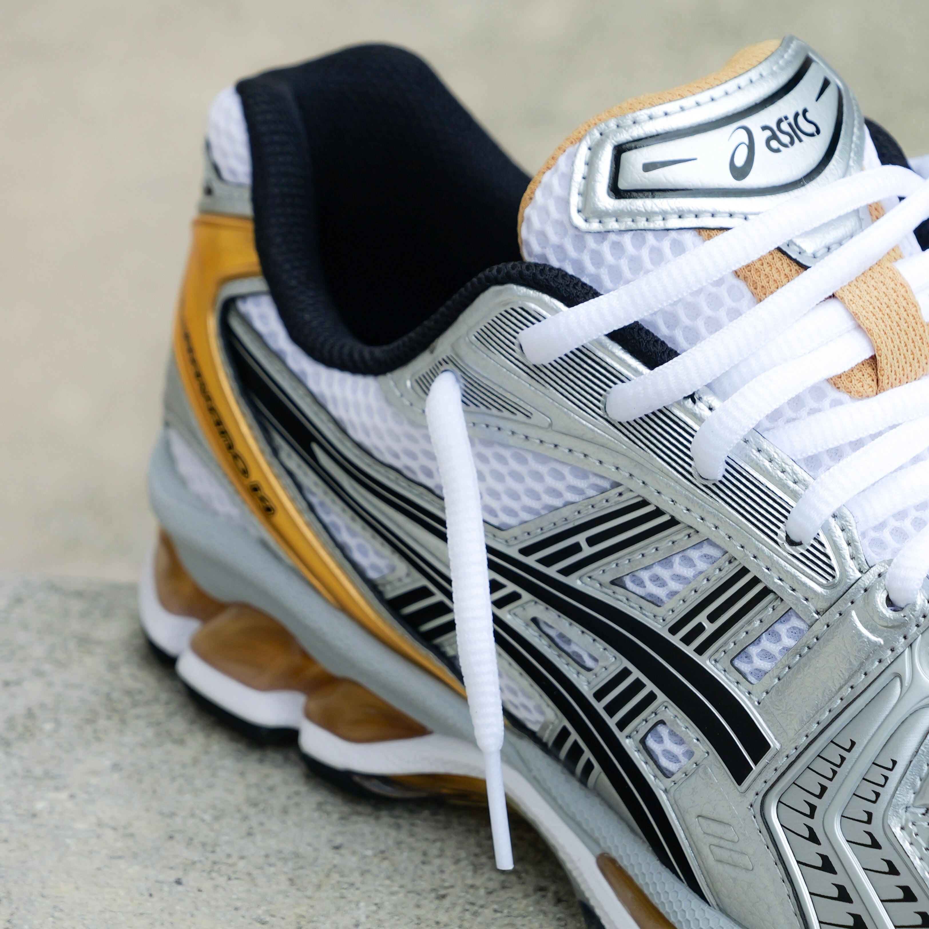 Mens Asics Gel-Kayano 14 (White/Pure Gold) - Asics