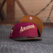 New Era Arizona Diamondbacks 1998 Inaugural Peanut UV (Burgundy/Mocha) - New Era