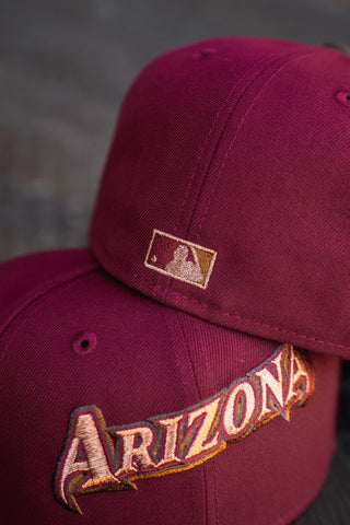 New Era Arizona Diamondbacks 1998 Inaugural Peanut UV (Burgundy/Mocha) - New Era