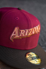 New Era Arizona Diamondbacks 1998 Inaugural Peanut UV (Burgundy/Mocha) - New Era