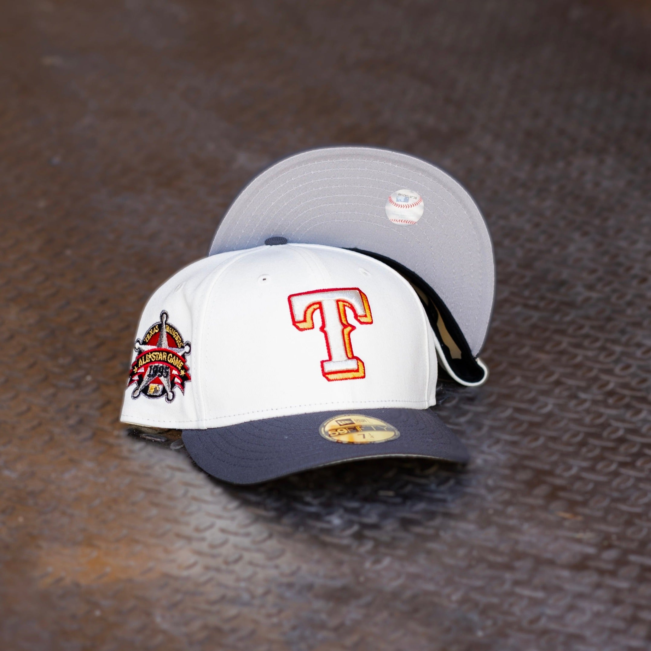 New Era Texas Rangers 1995 All-Star Game UV (Off White/Graphite) 59Fifty Fitted - New Era