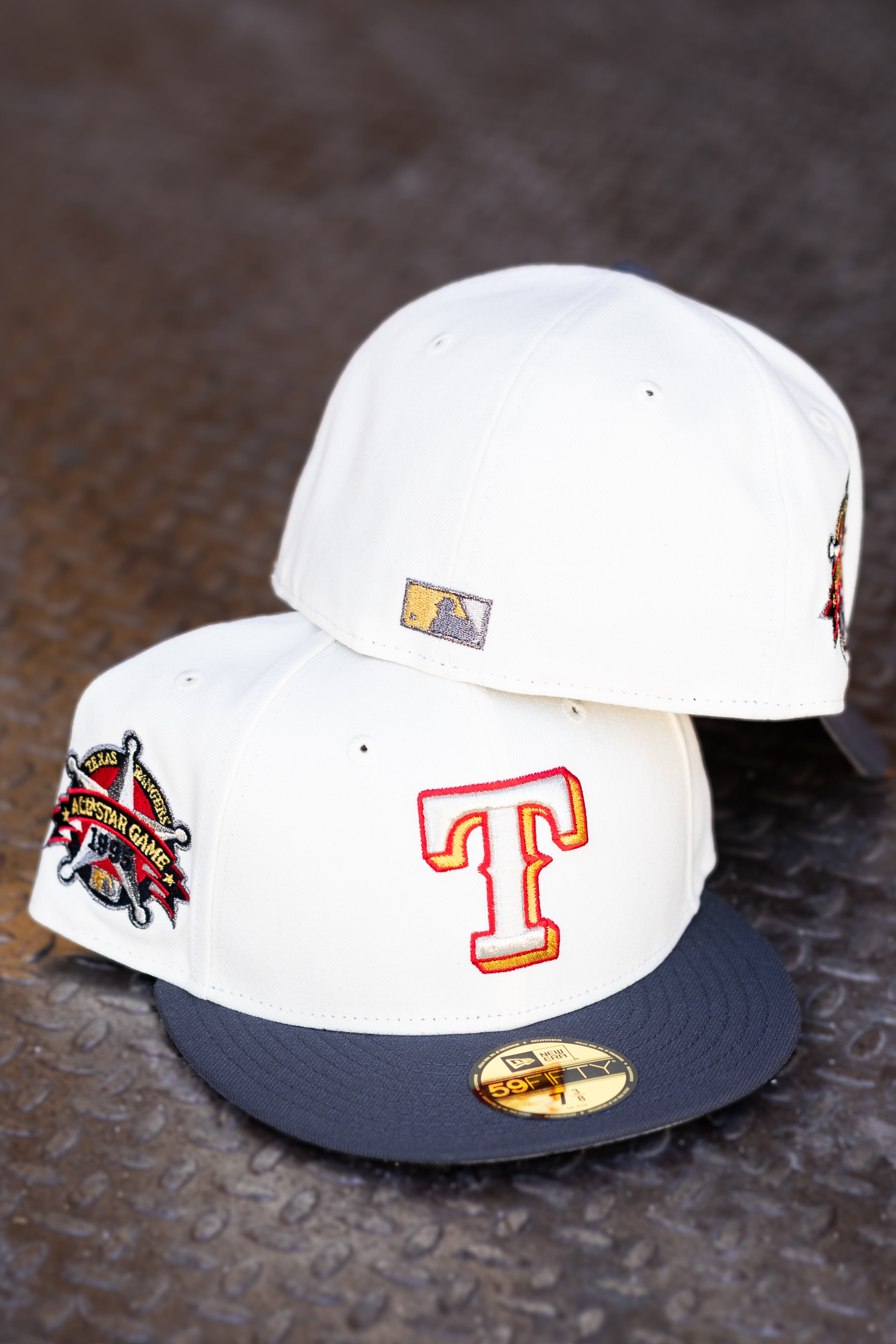 New Era Texas Rangers 1995 All-Star Game UV (Off White/Graphite) 59Fifty Fitted - New Era