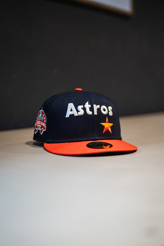 New Era Houston Astros On-Field Script Green UV (Navy/Orange) - New Era