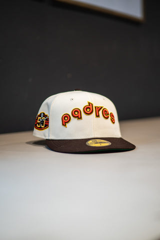 New Era San Diego Padres On-Field Script Green UV (Off White/Mocha) - New Era
