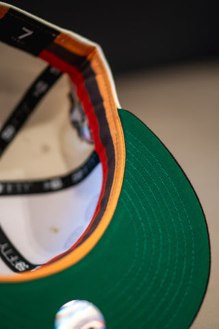 New Era San Diego Padres On-Field Script Green UV (Off White/Mocha) - New Era