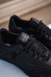 Mens Puma Blacktop Rider Leather (Black/Shadow Grey) - Puma