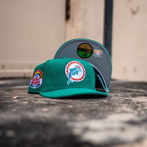 New Era Miami Dolphins 1985 Pro Bowl Good Grey UV (Corduroy Teal) - New Era