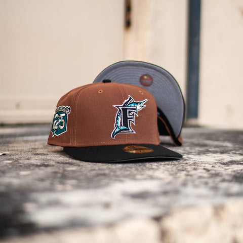 New Era Florida Marlins 25th Anniversary Good Grey UV (Peanut/Black) - New Era