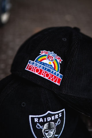 New Era Oakland Raiders 1990 ASG Good Grey UV (Corduroy Black) - New Era