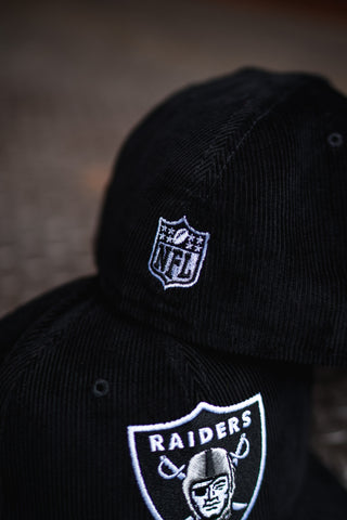New Era Oakland Raiders 1990 ASG Good Grey UV (Corduroy Black) - New Era
