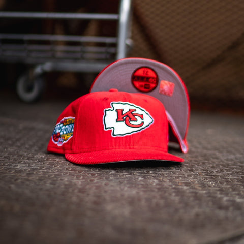 New Era Kansas City Chiefs 1999 Pro Bowl Good Grey UV (Corduroy Red) - New Era