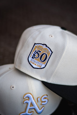 New Era Oakland Athletics 50th Anniversary Good Green UV (Off White/Black) - New Era