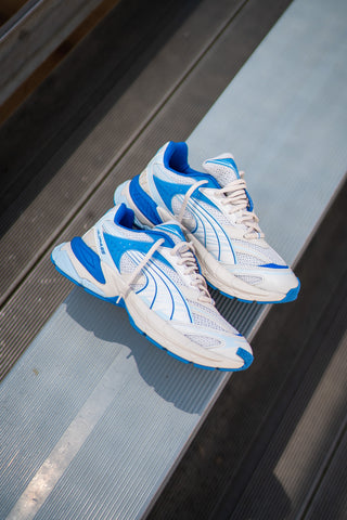 Mens Puma Velophasis Technisch (White/Azure) - Puma