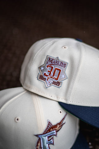 New Era Florida Marlins 30th Anniversary Good Green UV (Off White/Navy) - New Era