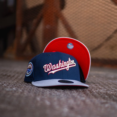 New Era Washington Nationals 2008 Inaugural Season Red UV (Navy/Grey) - New Era