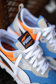Mens Puma Rider Future Vintage (Grey/Bliss Blue) - Puma