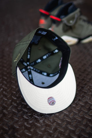 New Era Houston Astros Astrodome Off White UV (Olive Canvas/Black Satin) - New Era