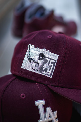 New Era Los Angeles Dodgers Jackie Robinson Good Grey UV (Burgundy) - New Era