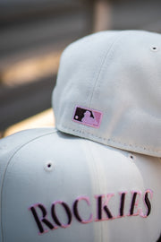 New Era Colorado Rockies 30th Anniversary Pink UV (Off White/Mocha) - New Era