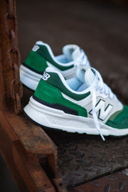 Mens New Balance 997H (White/Green) - CM997HOH - New Balance