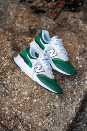Mens New Balance 997H (White/Green) - CM997HOH - New Balance