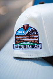New Era Texas Rangers 2020 Inaugural 9FORTY A-Frame Snapback (Off White/Mocha) - New Era