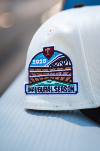 New Era Texas Rangers 2020 Inaugural 9FORTY A-Frame Snapback (Off White/Mocha) - New Era