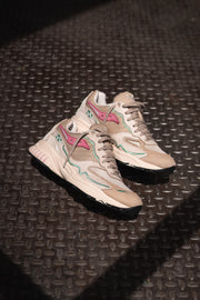 Saucony 3D Grid Hurricane (Cream/Pink) - Saucony