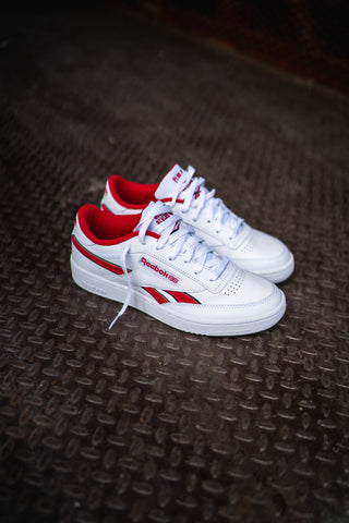 Mens Reebok Club C Revenge (White/Red) - Reebok