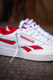 Mens Reebok Club C Revenge (White/Red) - Reebok