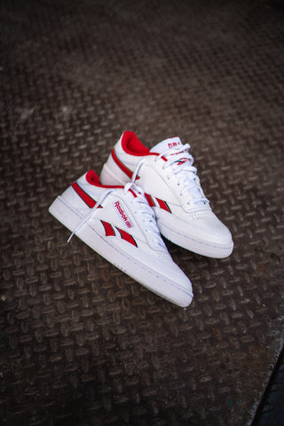 Mens Reebok Club C Revenge (White/Red) - Reebok