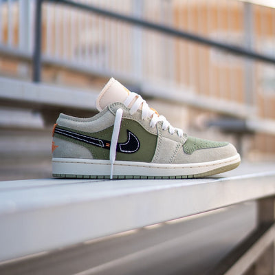 Mens Air Jordan 1 Low SE Craft (Light Olive) - Nike