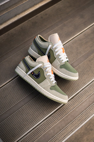 Mens Air Jordan 1 Low SE Craft (Light Olive) - Nike