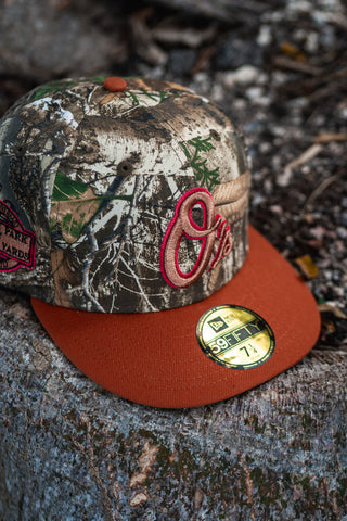 New Era Baltimore Orioles 20th Anniversary Grey UV (Real Tree Camo/Rust Orange) - New Era